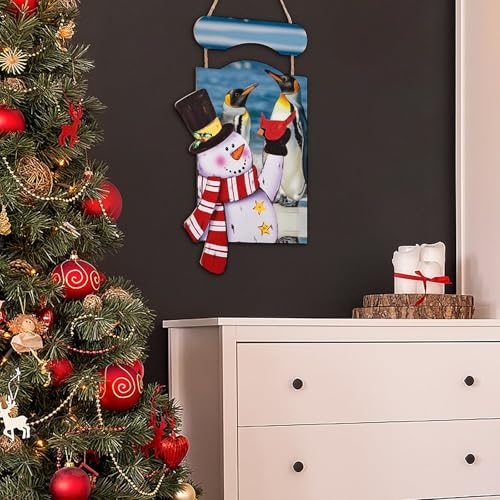 Peintures pingouin et mer sur bois, impression murale chic