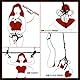 Prosixtoy Sex Bondage Seil - 3x10M 8MM Super Weiches Baumwollseil BDSM Anfänger Set, Shibari Bondage Seile Restraint Kit SM Erwachsene Sexspielzeug für Frauen Männer und Paare (Schwarz+Rot)