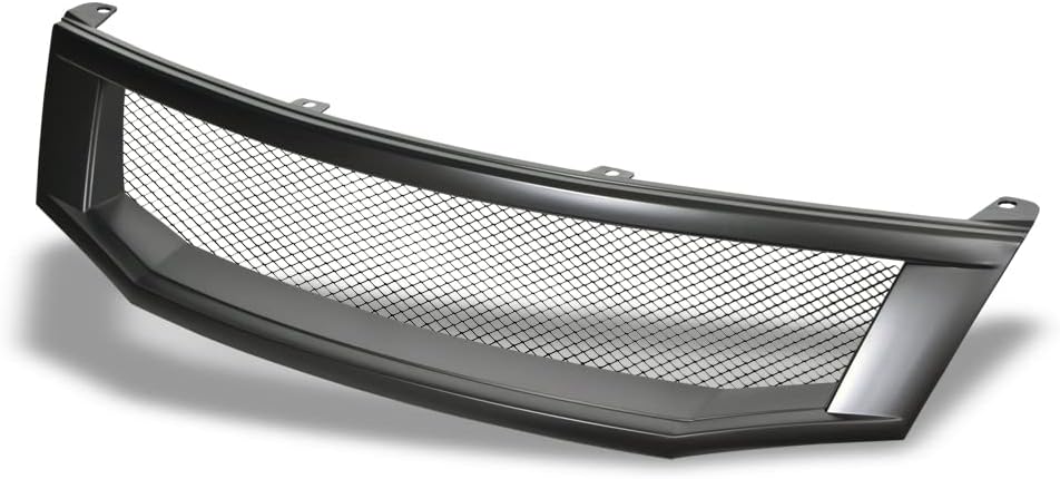 7422445922953 Compatible With 2008-2010 Honda Accord 4 Door Sedan Matte Black T-R Aluminum Mesh Front Bumper Grill Grille