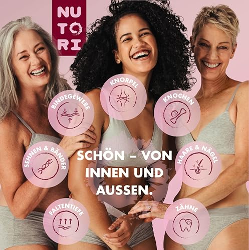 NUTORI - Kollagen Pulver 300 g - Typ I & III - optimale Bioverfügbarkeit und Löslichkeit - Weidehaltung - Collagen Pulver Hydrolysat Peptide - Produziert & laborgeprüft in Deutschland 4