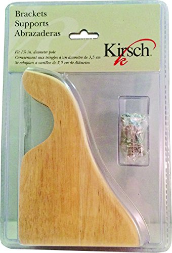 Levolor Unfinished 1-3/8in Natural Metal Curtain Rod Bracket