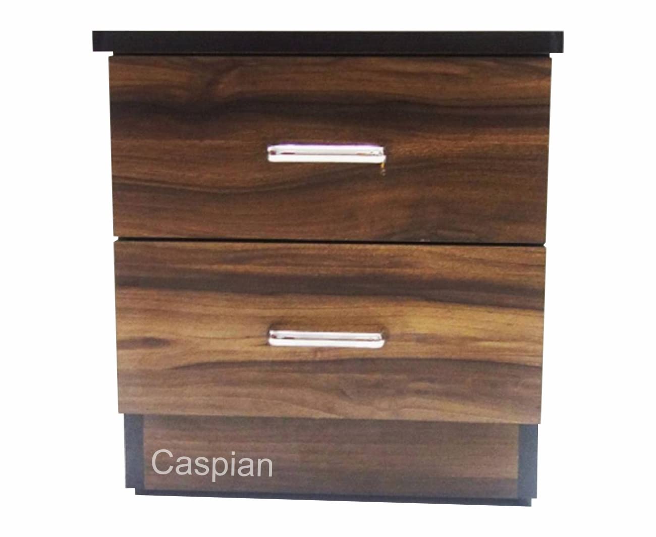 CASPIAN Furniture Engineered Wood Bedside Table with 2 Drawers in Coffee Brown Bedroom Furniture | Lamp Table | Drawers Cabinet-image-27