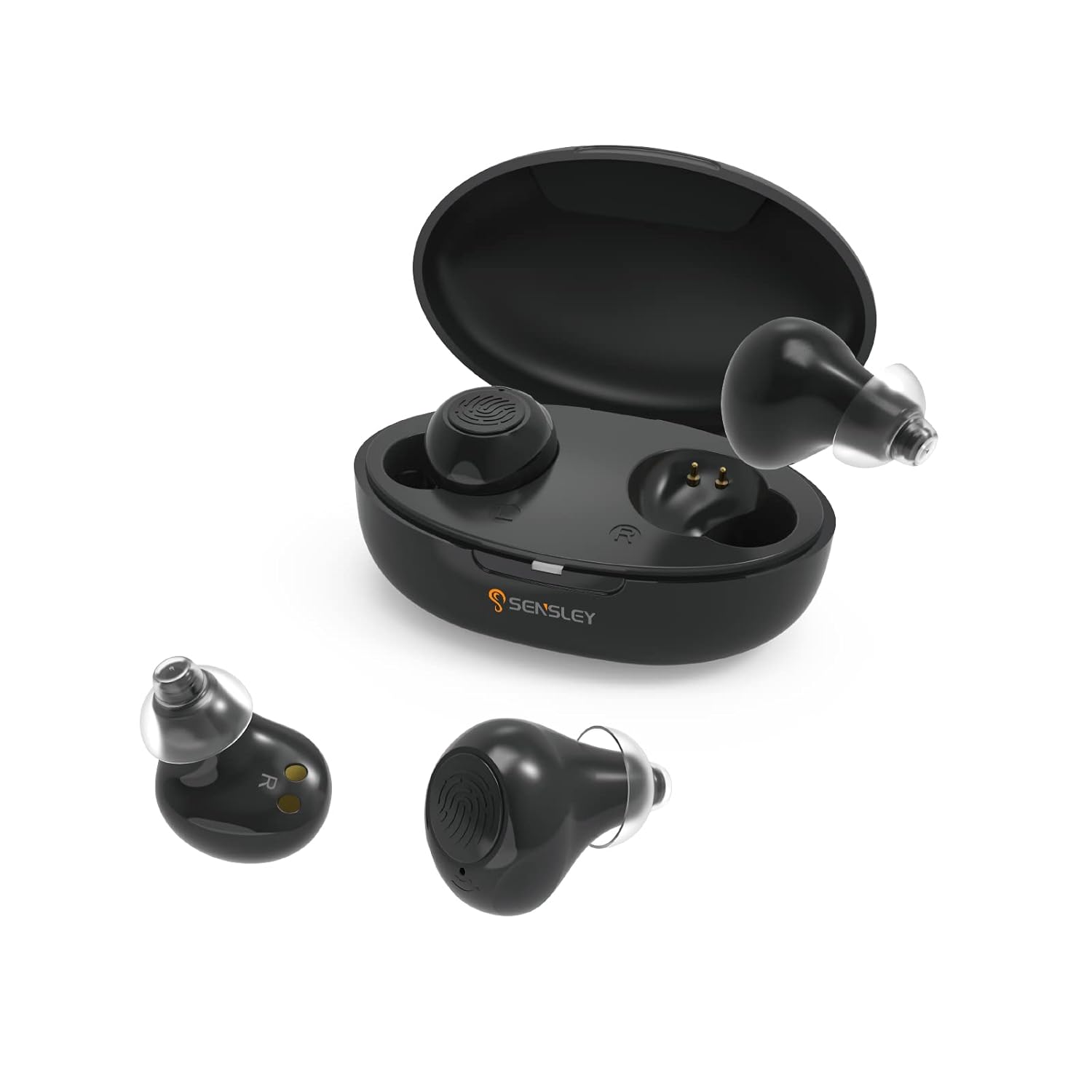 Rechargeable Hearing Aids for Seniors Adults to Assist Hearing, 2 Hours Charging for 1 Week Backup Power, Autiphon U01, Beige, Pair