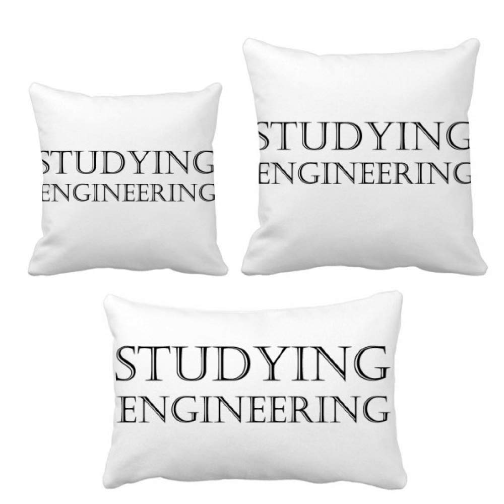 Parure de coussin pour étudier l'ingénierie lit de chambre étudiante