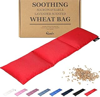 Wheat Bag for Pain Relief - Large Soothing Heat Pack Microwavable - Wheat and Lavender - Heated Neck Warmer for Neck and Shoulders, Period Pain Relief and Back Pain - Comfortable