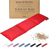 Saco térmico de semillas - Bolsa de Semillas Grande para Microondas - Bolsa Cervical de Semillas con Lavanda y con...