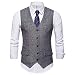 Produktbild Battnot Herren Anzug Weste Slim Fit Formelle Business Smoking Mantel, Männer Blazer für Hochzeit und Party Casual Schlanker Knopf-Hochzeitsfest-Kleid Vest Jacke Suit Regular Fit Mens Top Khaki S-XXL