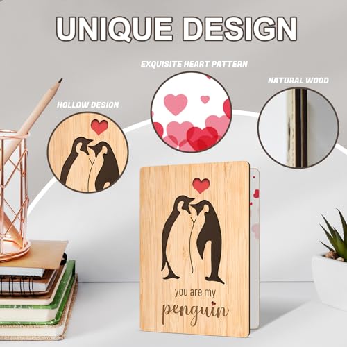 Anniversary Card for Wife Husband,Handmade Bamboo Greeting Card for Anniversary Christmas,Anniversary Card Gifts for Her Him, Best Dating Valentine's Day Birthday Card Gifts for Girlfriend Boyfriend - Image 3