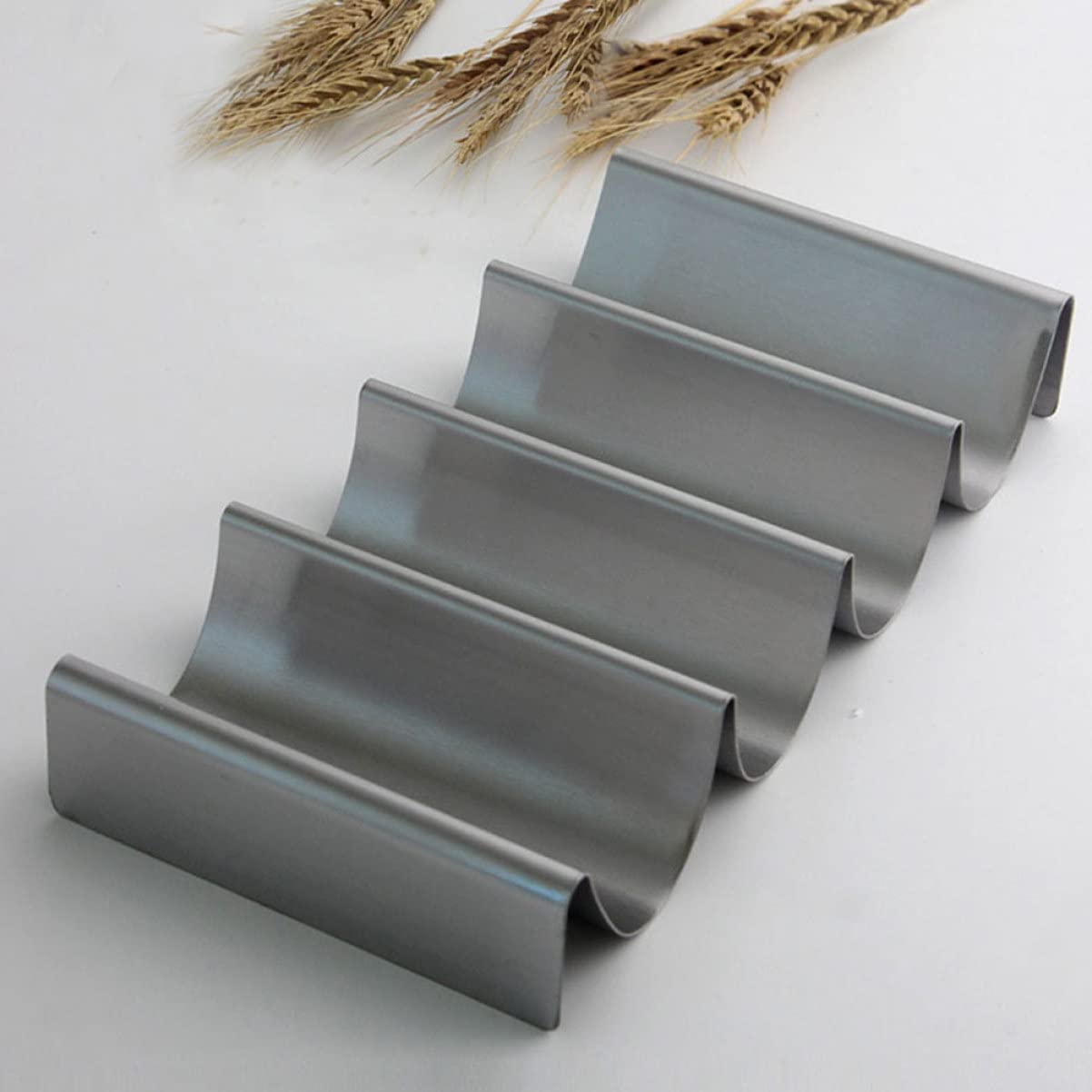 Crepe Stand Metal Brackets Stackable Tortillas Trays Taco Stand up Holder Taco Display Racks Mexican Taco Storage Rack Nonslip Taco Prensa Para Tortillas Stainless Steel Supplies