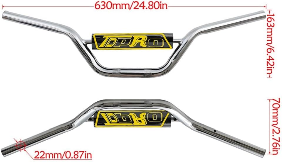 2.50-10" Dirt Bike Tire and Rim Front Wheel with 520mm Front Forks, Triple Tree, 12mm Axle, Brake Caliper, 22mm Handlebar for CRF50 XR50 Razor Apollo Coolster SSR Mini Pit Bike Motorcycle 50cc-125cc