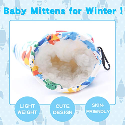 Image of BAVST Toddler Waterproof Mittens Fleece Lined Baby Boys Girls Winter Warm Glove Kids Snow Infant Ski Mitten for 3M-5T