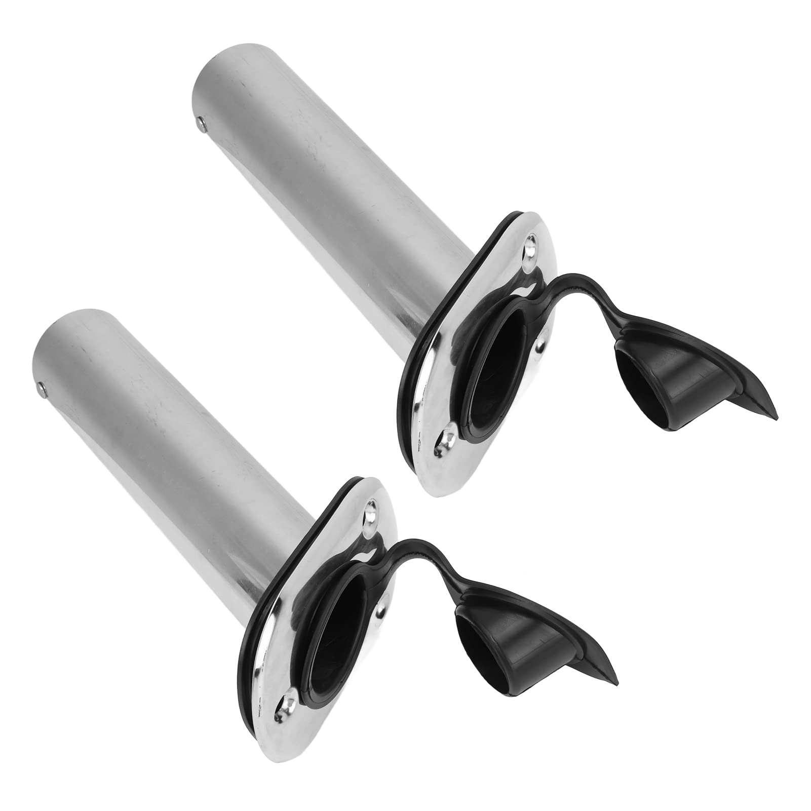 Portacanna Pesca Porte Canne Encastrable 2 Pezzi Portacanna Pesca per Barca 9Insh Mount Fodera in PVC in Acciaio Inossidabile 316 con 30 ° per Yacht Porta Canna Pesca