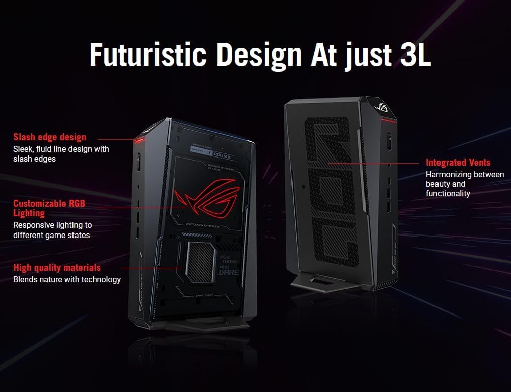 Borffinally NUC ROG NUC (2025) Gaming Mini PC Intel Core Ultra 7