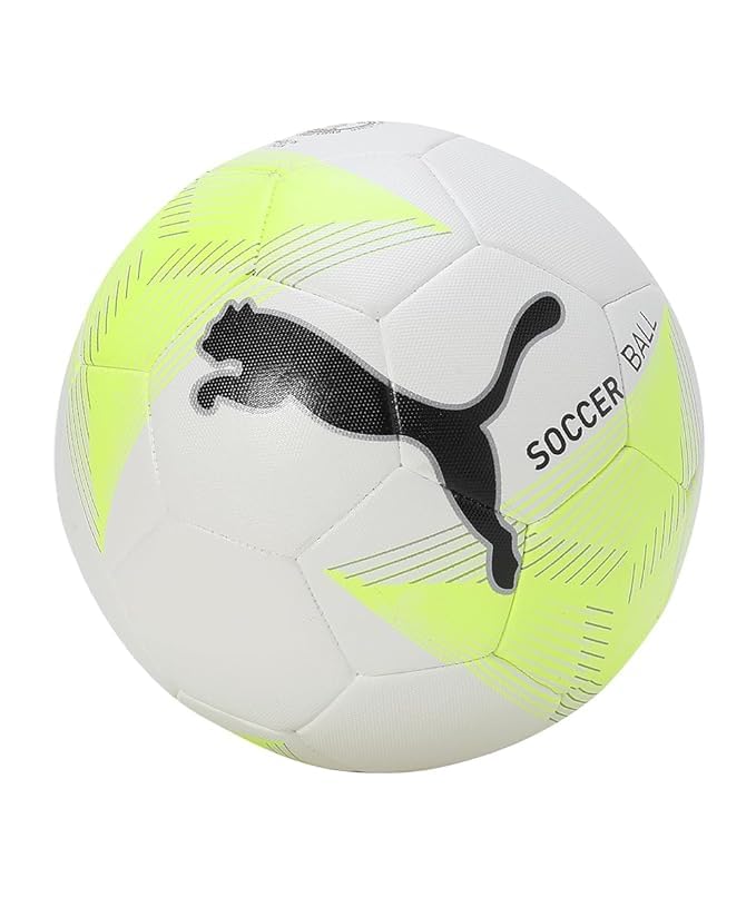 Puma Unisex-Adult Future 2 V1 Soccer Ball, White-Fluro Green PES, (Size-5)-picture-11