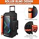 Tragetasche kompatibel mit JBL Partybox Stage 320 und Zubehör,Staubschutzhülle für Tragbare Lautsprecher,Aufbewahrungstasche hülle passend für JBL PartyBox 310,Schwarz Orange(nur Abdeckung)