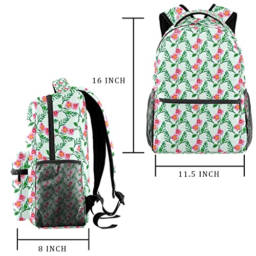 Sac à dos de voyage floral vert aux finitions soignées Leisure Campus - 2