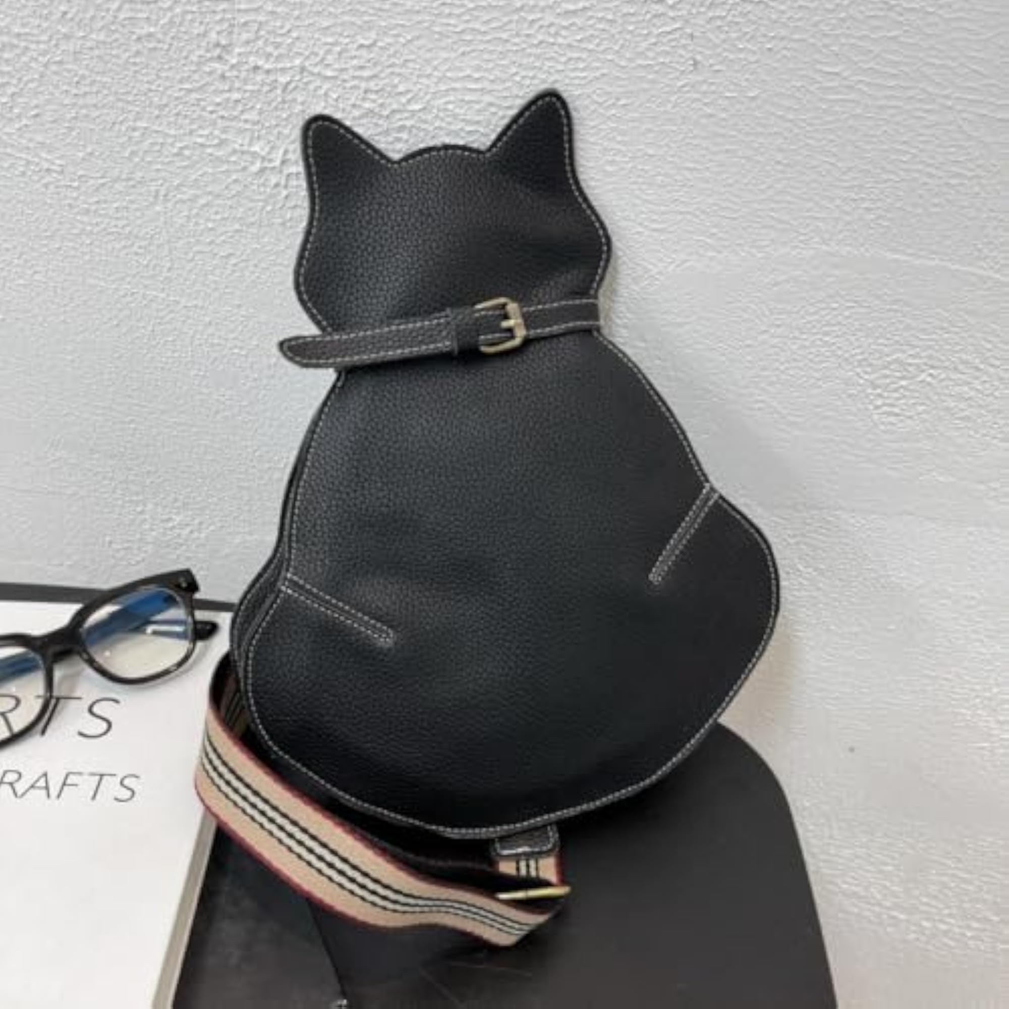 Cute Cat Shape Sling Bag Backpack for Gym Travel