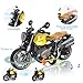 Alloy Metal Diecast Motorcycle Model Toy Set, 4 Pack of 1:12 Scale Die-Cast Motorcycles with Light&Sounds, Pull Back Function Toy Moto Bike for Kids Boys Girls and Collectors Ages 3 and up