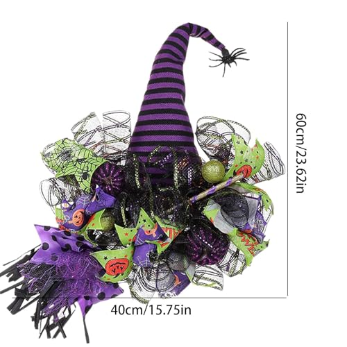 Guirnalda de sombreros de bruja tridimensional con tejidos resistentes 3