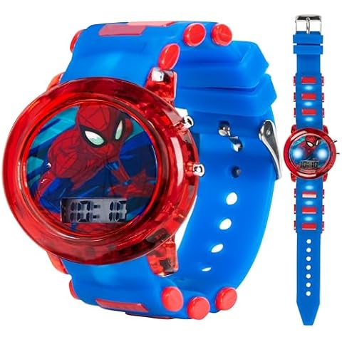 Accutime Kids Marvel Spider-Man Digital Quartz Plastic Watch Cover