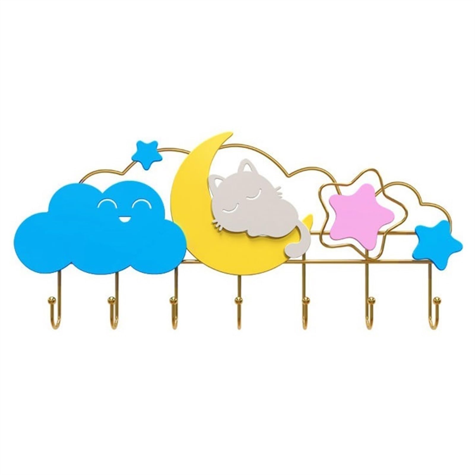 Zyyanshop One Color Wall Coat Rack Creative Entrance Coat Hook Wall Storage Luxury Clothes And Hats Rack After Entering Door For Bedroom, Bathroom, Entryway