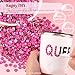 4000PCS 4mm Resin Rhinestones in Bulk (Hot Pink), Bedazzling Flatback Crystals for Crafts DIY Nail Decoration, Gems Charms for Tumbler Shoes Clothing Fabric with Pickup Pen and Tweezers