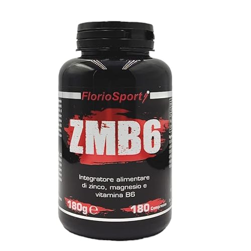 Zma - Zmb6 Zinco Magnesio Vitamina B6 180 Cpr. Floriosport - Integratore Stanchezza Ed Affaticamento. Adatto A Vegani E Vegetariani