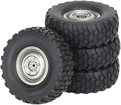 4pcs 72mm Soft Tire Wheels Compatible With MN MN98 MN99S C14 C24 C34 B14 B24 LDRC P06 RC Car Models