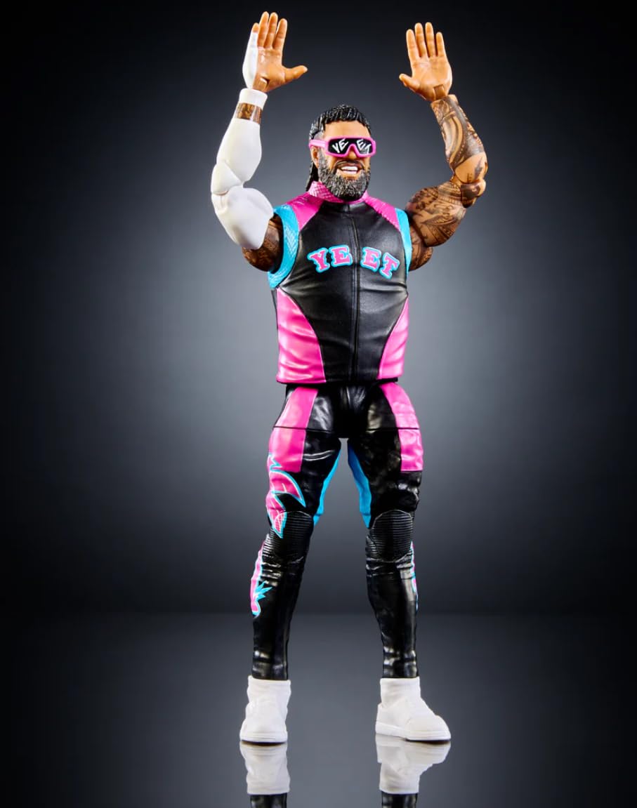 WWE Jey Uso Yeet Mattel Elite Collection Saturday Nights Main Event Series 1 - Figura de acción de lucha libre