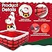 Inflatable Cooler for Parties Santa Christmas Party Decorations Themed Party Drink Holder Inflatable Ice Serving Bar, 29.5x29.5x31.5 Inch Cooler Table Bar