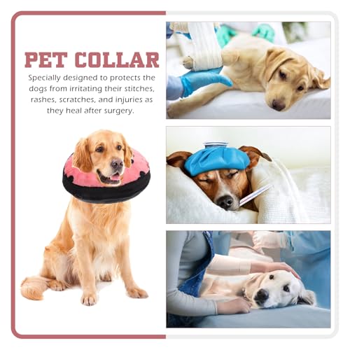 Collier gonflable de récupération chat en tissu doux de qualité supérieure