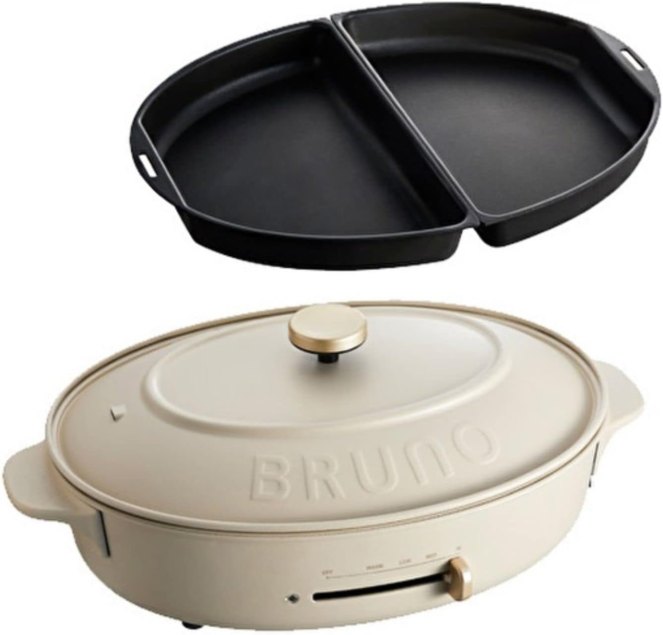 BRUNO Oval Hot Plate (Electric Griddle) BOE053【Japan Domestic Genuine Products】【Ships from