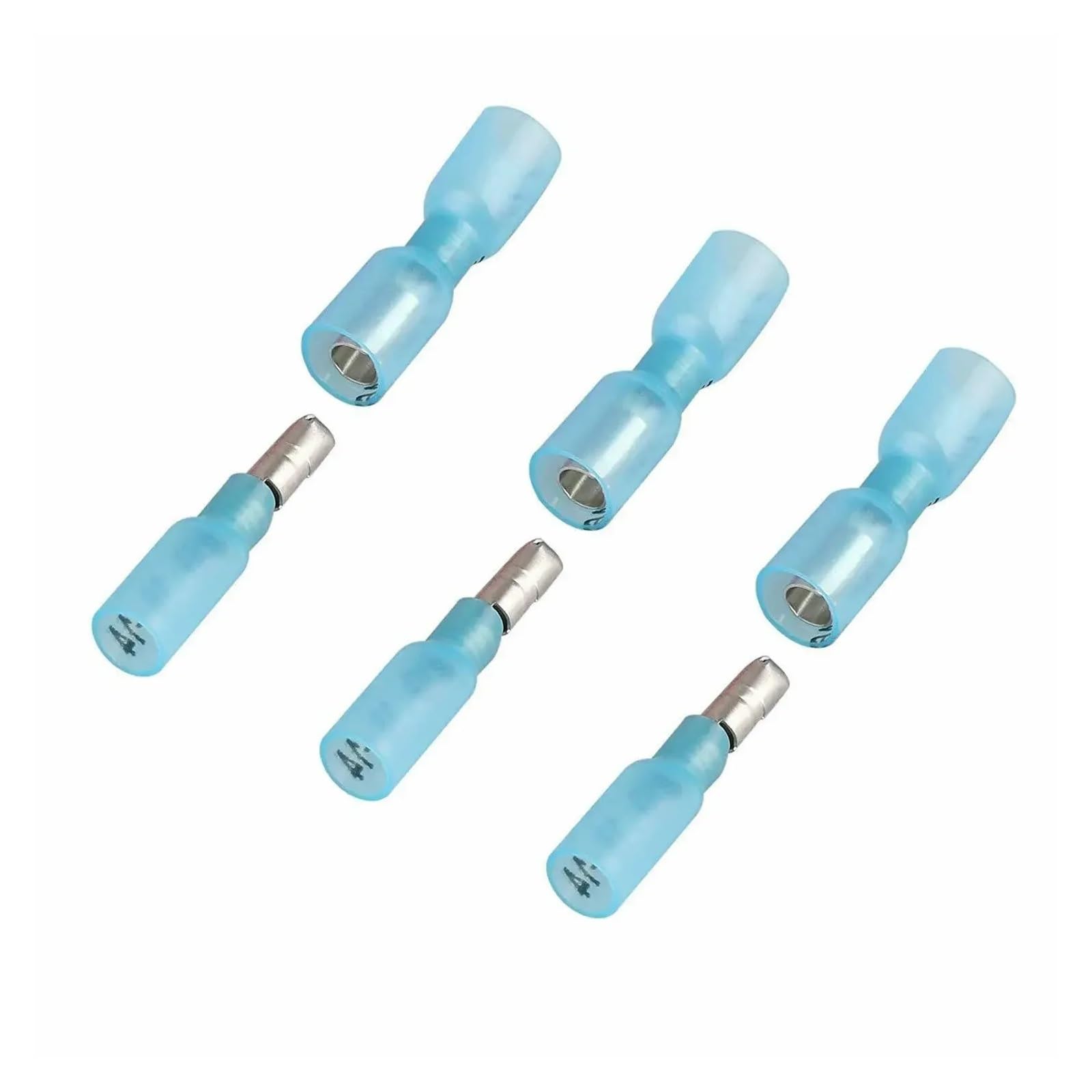 ICXLPMC 200Pcs Insulated Heat Shrink Wire Crimp Connectors Male&Female Electrical Wire Crimp Terminals 16-14 AWG