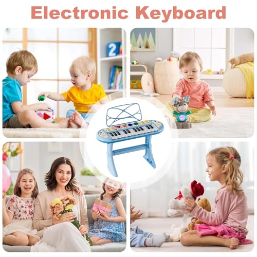 Teclado de piano para niños ideal para jugar y cantar en la sala o el jardín de casa 3