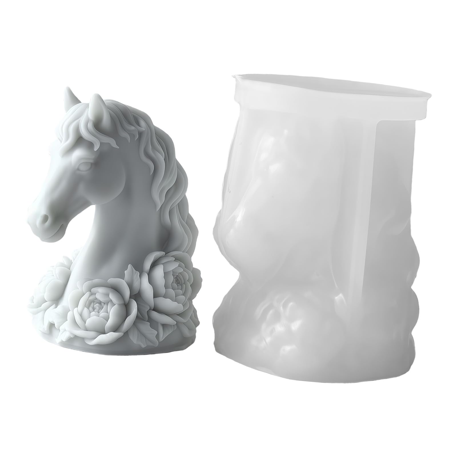 LUCKGONI Creative Horse Shaped Candle Silicone Mold For Scented Candle Soap And Home Decoration Creative
