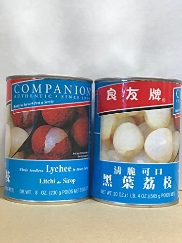 KC Commerce Premium Quality Lychee In Syrup EASY-OPEN CAN Product of THAILAND (Pack of 6)