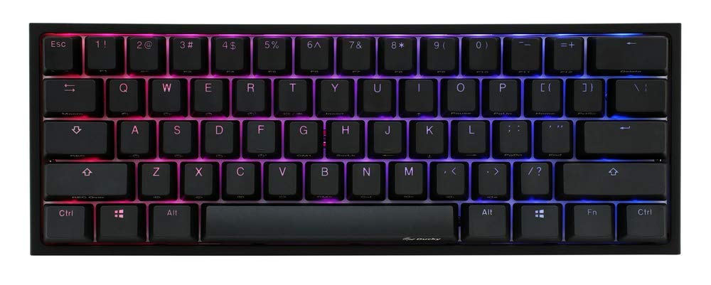 Ducky One 2 Mini, Teclado mecânico para jogos RGB Mini 60% Cherry