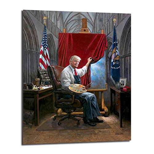 FireDeer The Masterpiece Donald Trump President Canvas Painting Oil Print Poster Wall Art