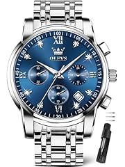 Silver Stainless Steel&Blue Dial