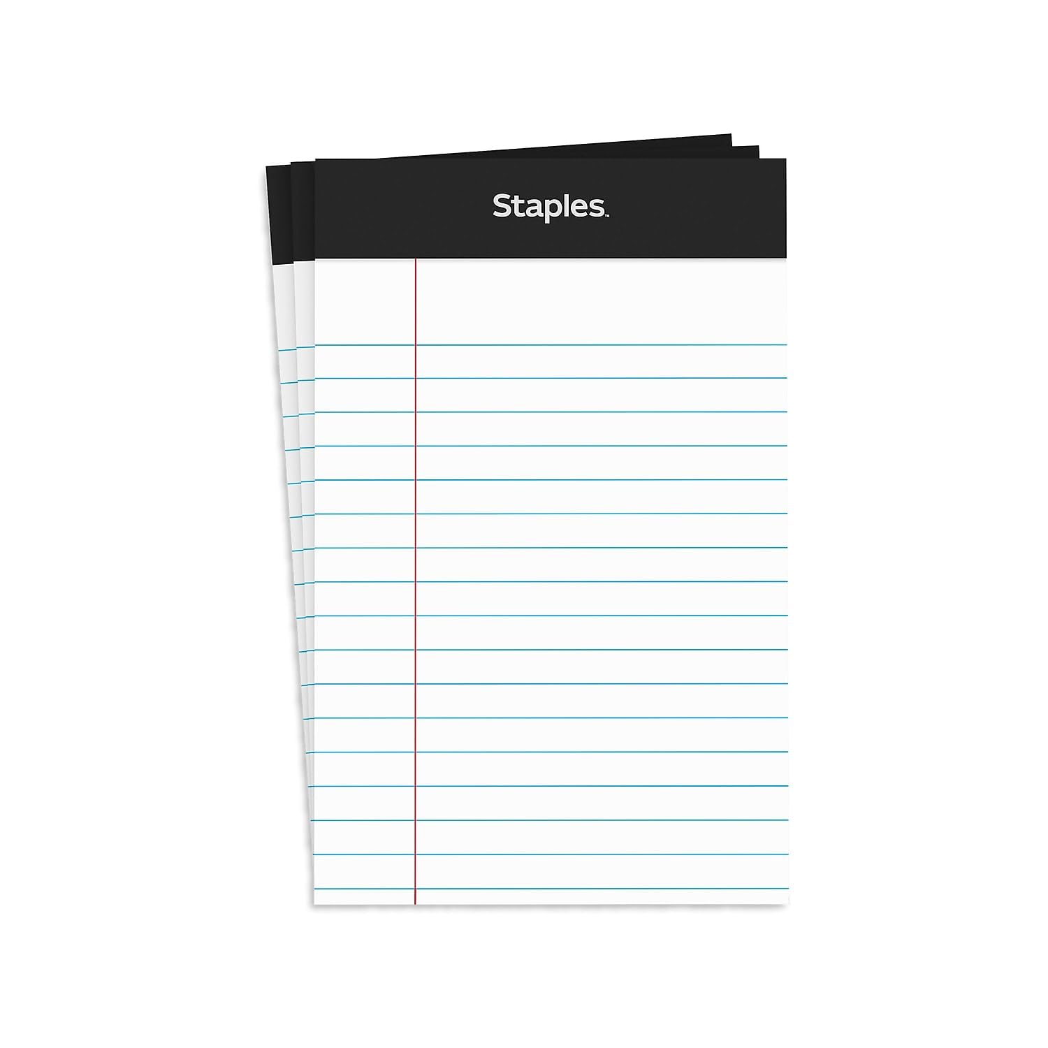 STAPLES Mini Writing Pads 3 5 x 2 5 Narrow Ruled White 3 Pack