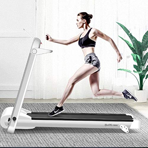 Caminadora eléctrica plegable grande con pantalla LED y altavoz