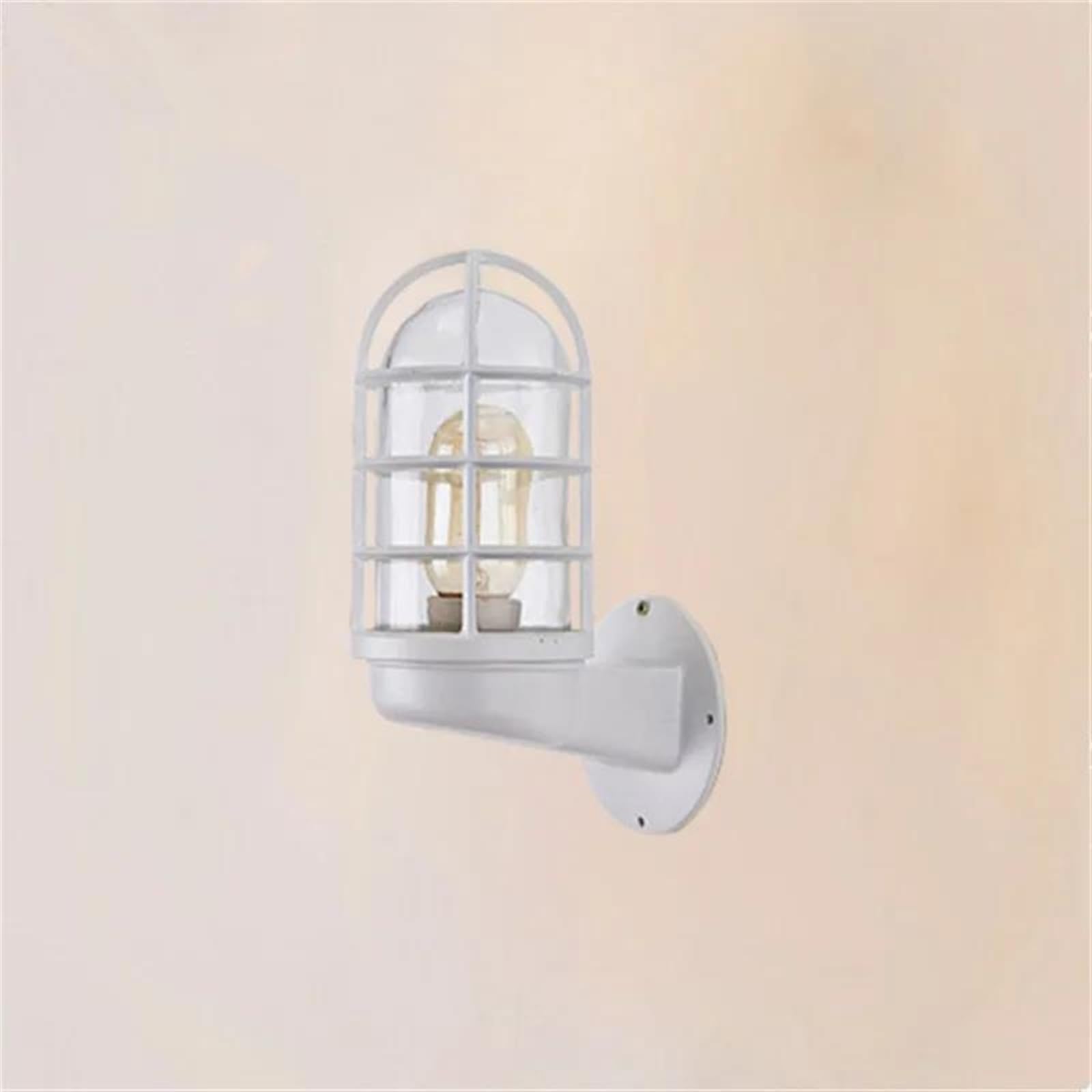 VDOQTLJT Wall Light Modern Iron Vintage Industrial Lamp Cage Guard Sconce Loft Retro Industry Wind Fixture Battery Lights(D)