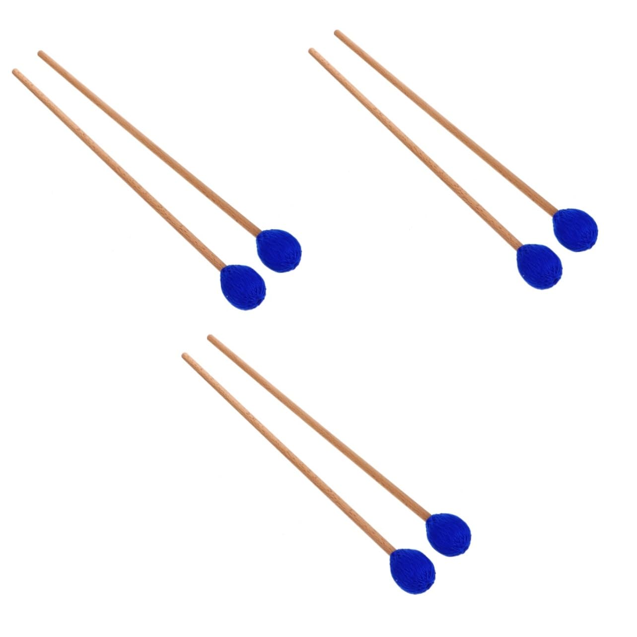 TOYANDONA 3paia Bacchette Per Marimba Acero Con Teste Filato Strumento Percussione Per Musicisti e Studenti Per Xilofono e Strumenti Percussione Design Ergonomico e Resistente