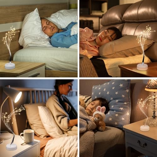 Lámpara de noche LED en forma de árbol, blanca, pequeña miniatura 6