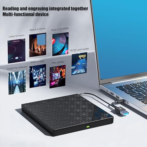 Hub USB C et lecteur de disque réinscriptible pour ajouter des ports USB sur PC