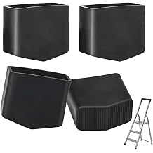 4 PCS Rubber Ladder Feet Replacement   Non-Slip Step Ladder Feet Pads for Safety and Stability, Durable 40x20mm Rubber Covers for Indoor and Outdoor Use