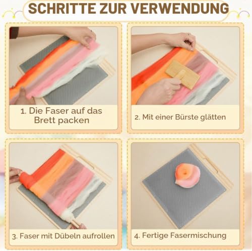 HORIALENCE Handkarden – Effiziente Wollkarde aus Holz und Eisen, ideal für Filz- und Strickprojekte – Bild 6
