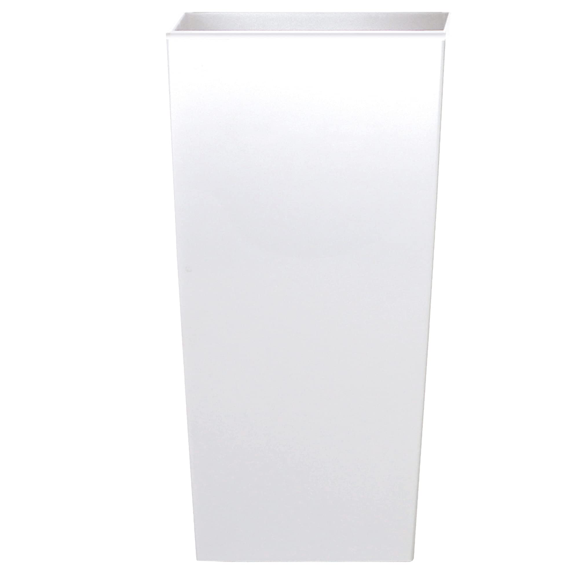 URBNLIVING Square Flower Plant Pot Indoor Outdoor Garden Patio Planters Planting (12.5cm Width, Matt White)