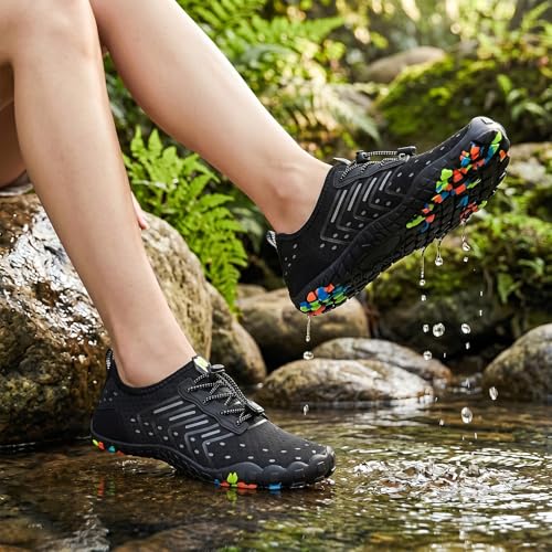 Image of Hike Barefoot Shoes Women Men Footwear, Wide Toe Box Water Shoes, Quick-Dry Zero Drop Comfortable & Non-Slip Pro Barefoot Beach Swim Minimalist Grounding Shoe for Walking Hiking