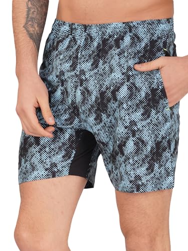 Image of NEVER LOSE Mens 5 inch Swim Trunks with Zipper Pockets Quick Dry Beach Board Shorts for Men Swimsuit Swimwear with Mesh Lining